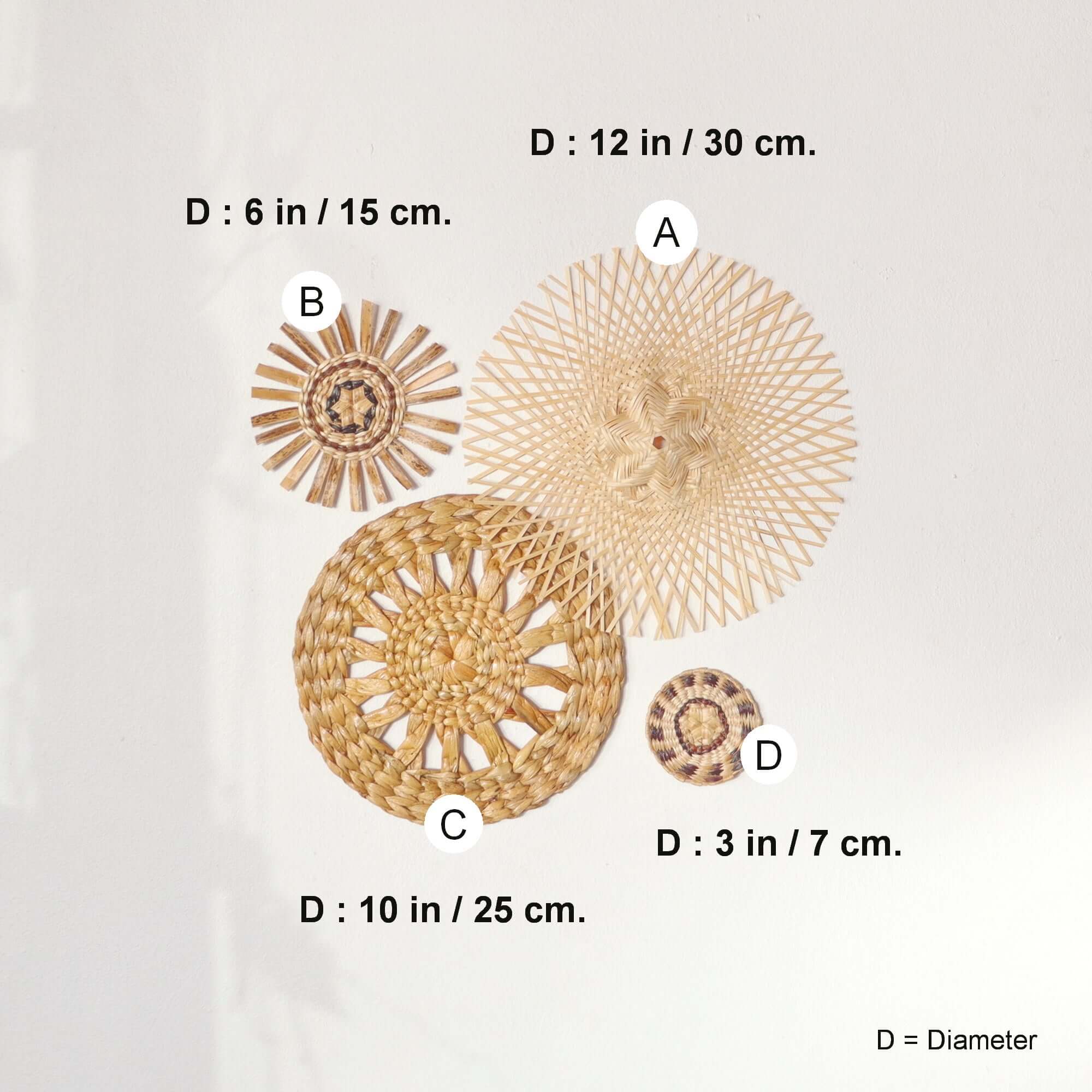 Thaihomeshop - Wholesale Wall Accent - SUK SOM - Wall Hanging Décor (Set of 4)1