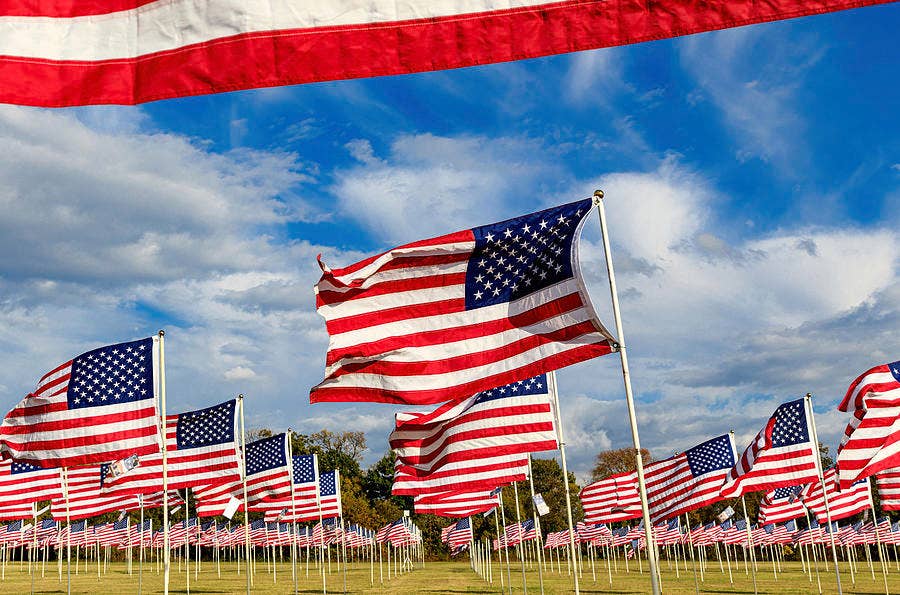 Breaking Rules Photography - Wholesale Art Print - US Flags Metallic Fine Art Print USF040