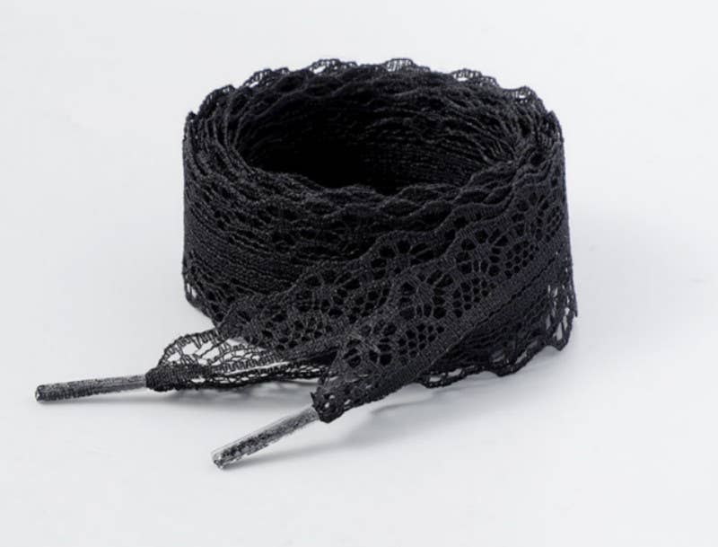 JOSSLYN by wall to wall – wholesale Skosnören - Dam – Snörpar med rosett i Chantilly-spets för skor | 40SD1117