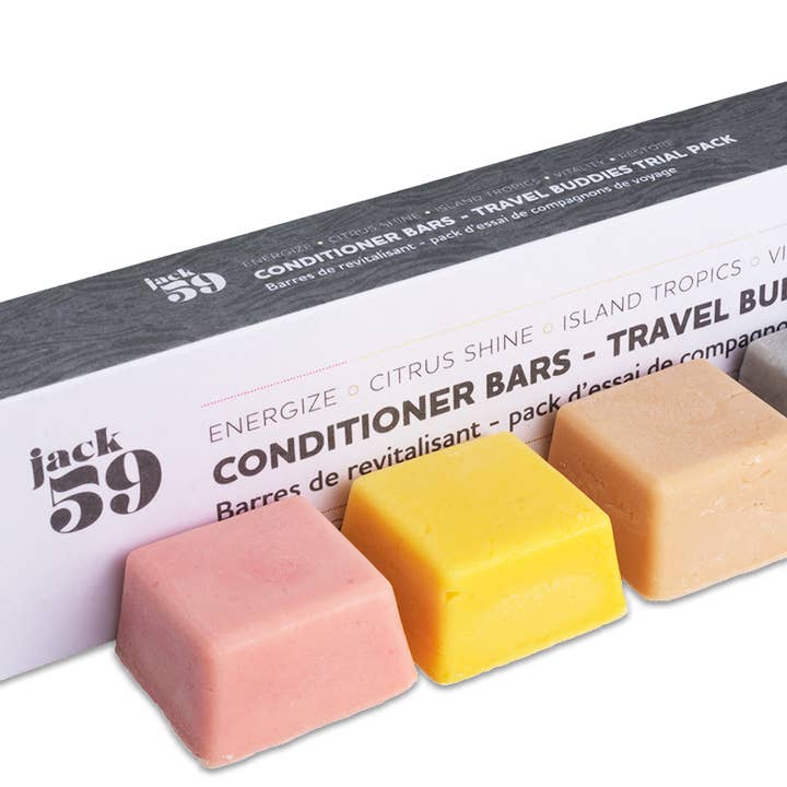 Conditioner Bars - Travel Buddies Trial Pack - Jack59 for wholesale by Jack59 Inc.