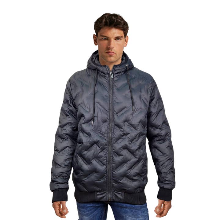 Full Zip Quilted Puffer Hooded Jacket for wholesale by Importation 1867