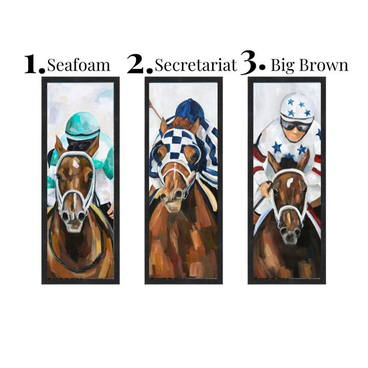 Derby Horse Panels (PRINT) for wholesale by Kayla Weber Art