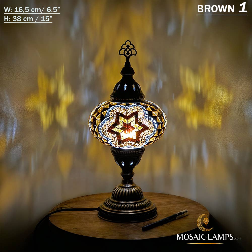 Mosaic Lamps - Vendita all'ingrosso Lampada da scrivania/d'accento - Lampada da tavolo grande a globo con mosaico turco, Marrakec, oltre 10 colori14