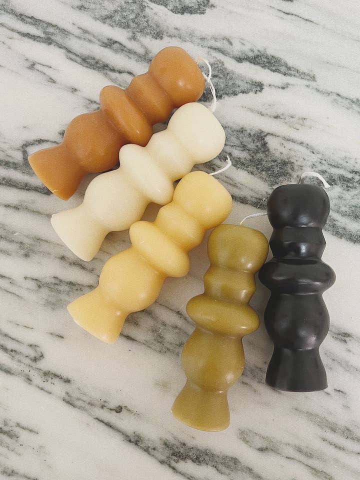 vela escultural con forma de pilar n.º 2 para venta al por mayor de Whiskey + Wine