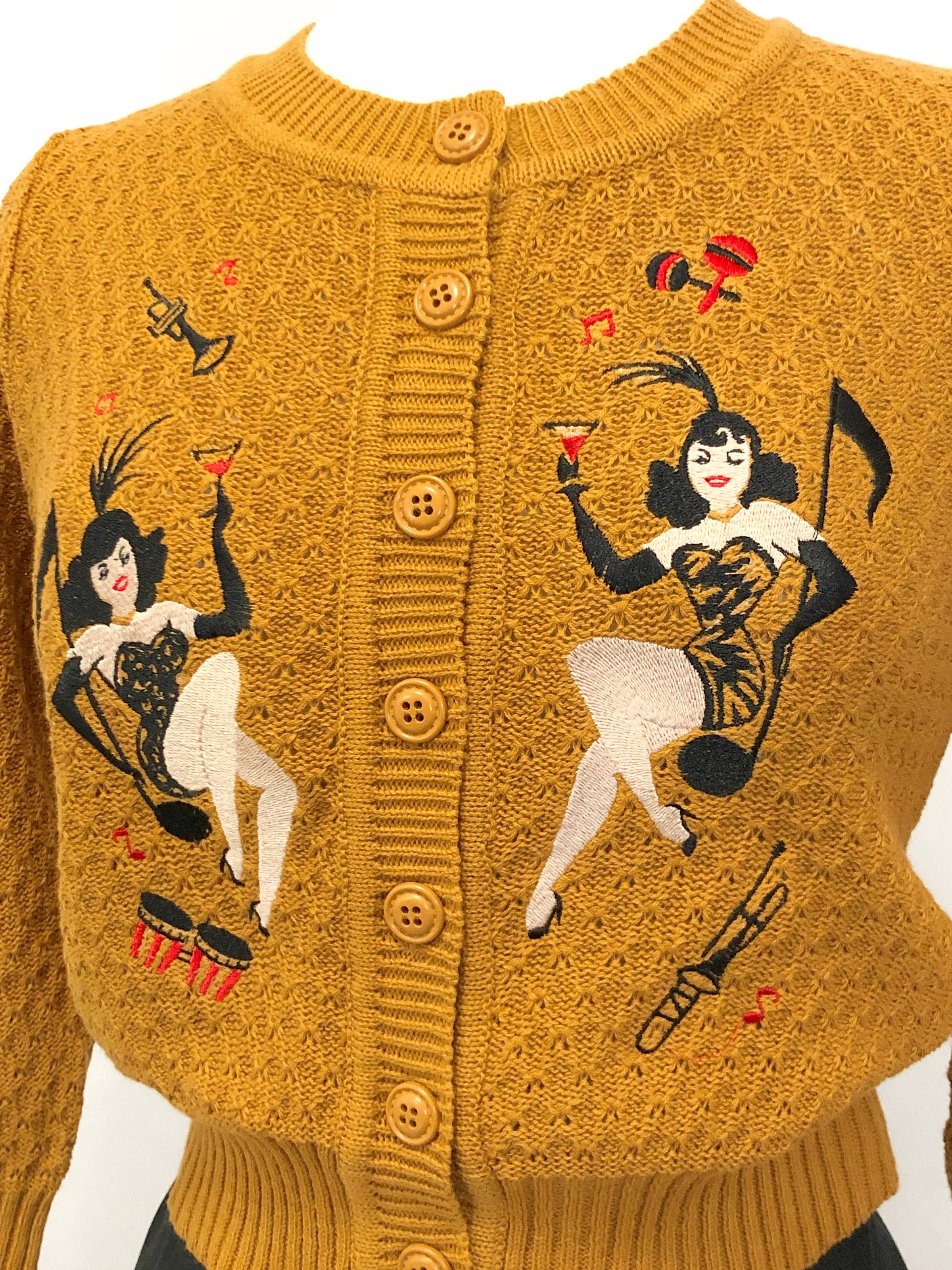 Mischief Made - Vente Cardigan – femme - Cardigan court Showgirls en bronze4