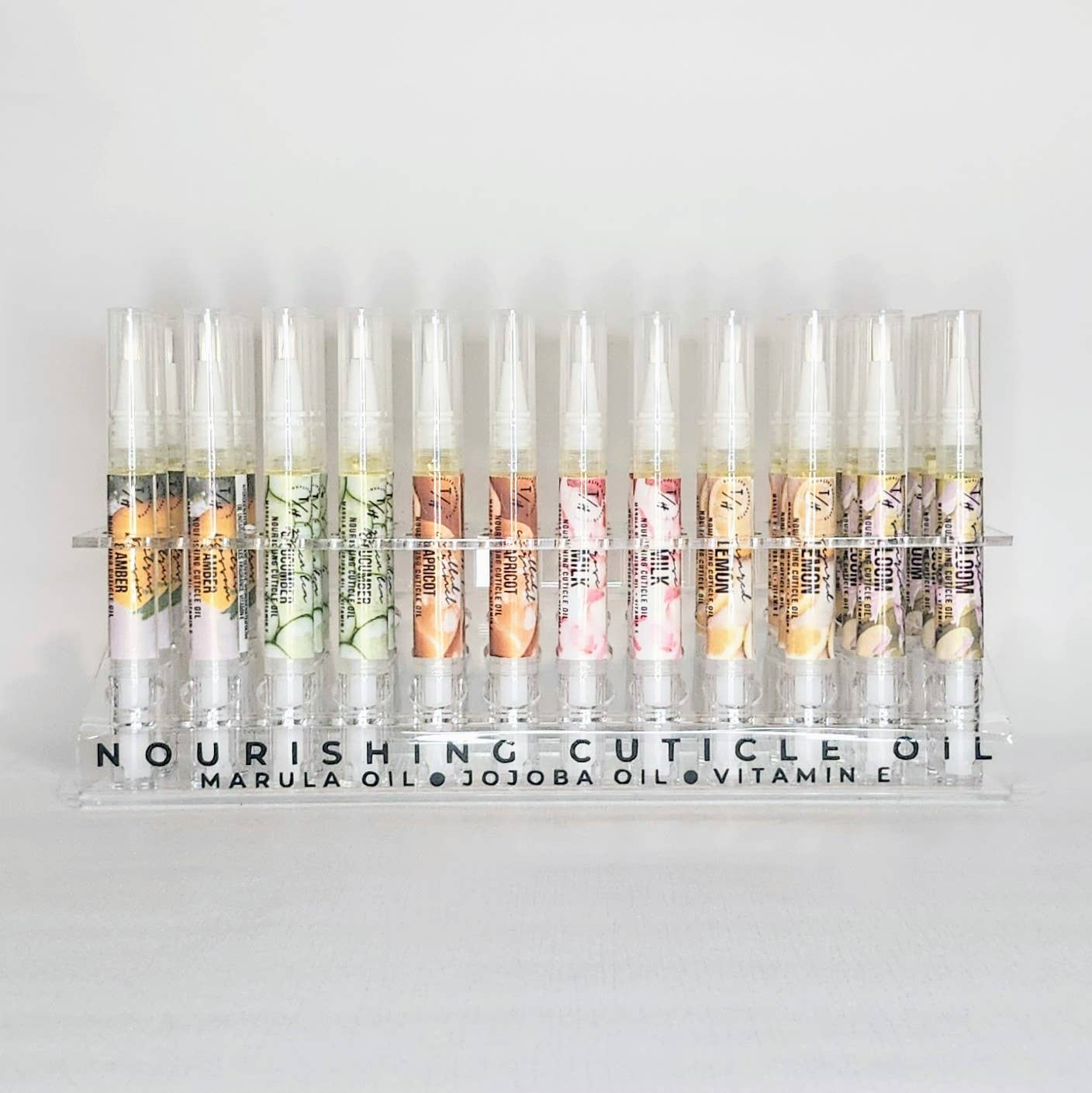 Toliver's Handmade - Wholesale Retailer Display - Beauty & Wellness - Cuticle Oil Pen Display Stand - Holds 36 Cuticle Oil Pens2