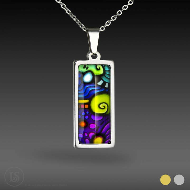 Abstrakt drömmar #3 hänge för wholesale av Liz Sabol Jewelry Art