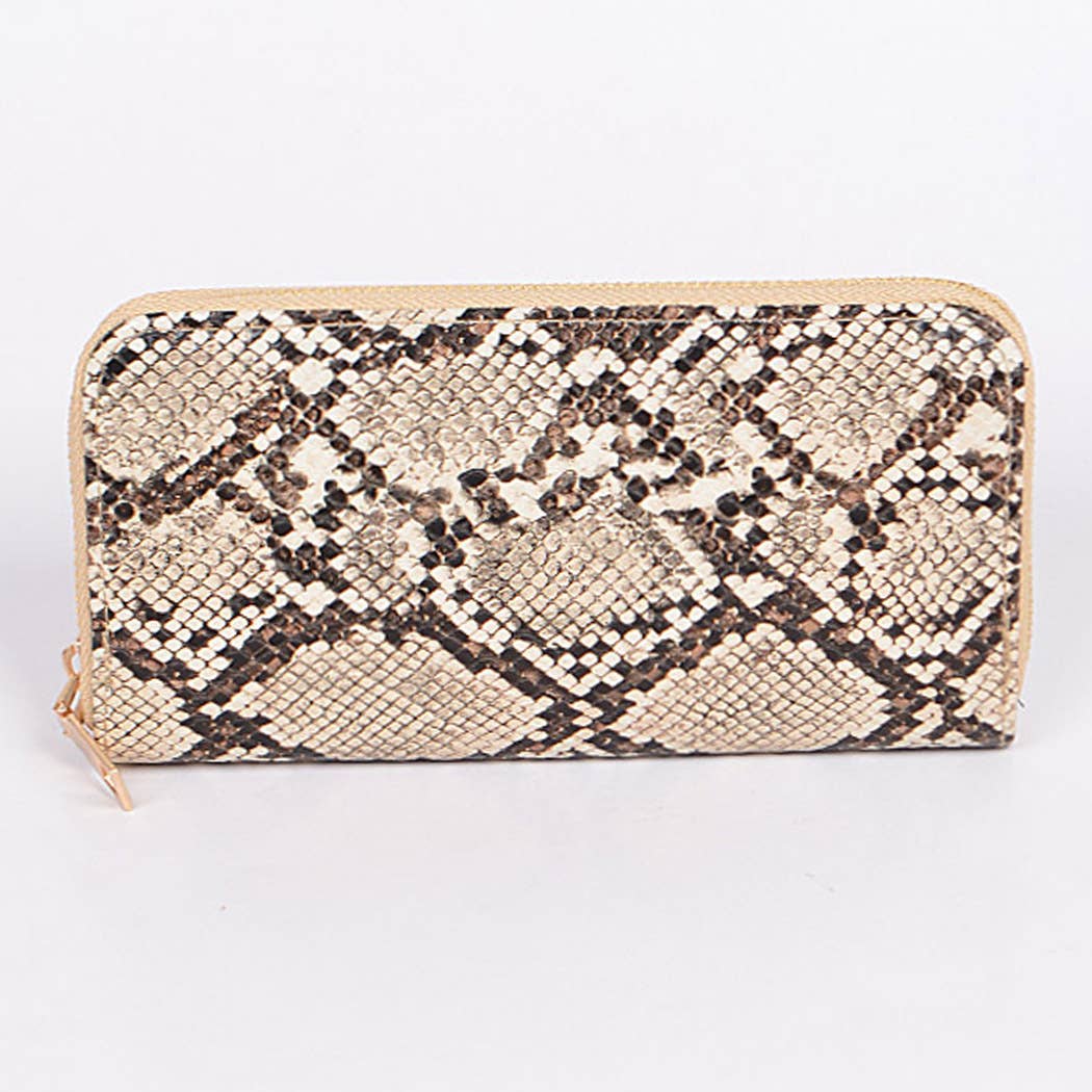 3AM BY H&D ACCESSORIES - Vente Portefeuille – femme - Portefeuille en fausse peau de serpent2