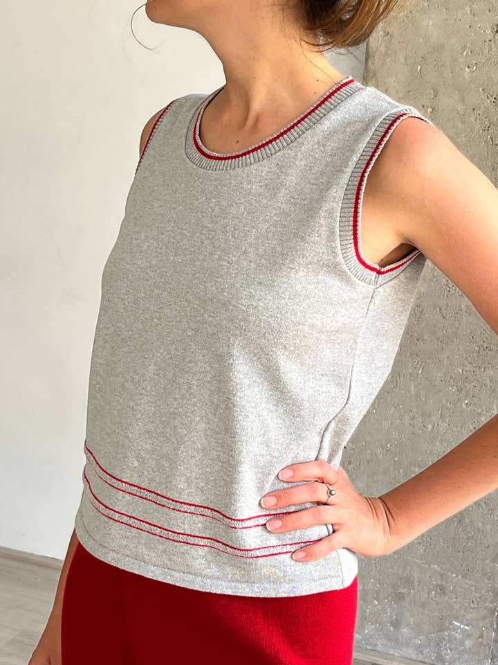 Grijsrode bretels voor wholesale door Cent agulles