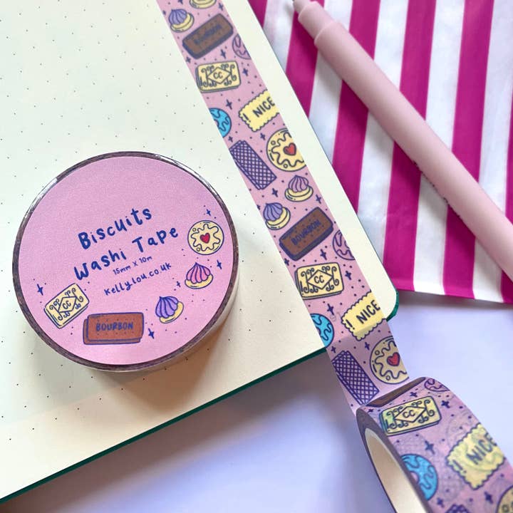 Biscuits Vertical Washi Tape for wholesale by Kellylou