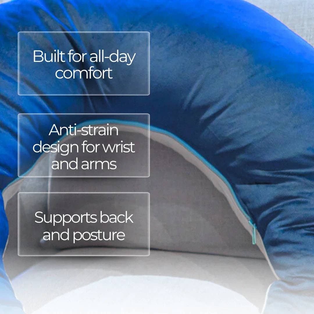 Valari - Wholesale Lumbar Pillow - Premium Velvet - Navy/Beige6