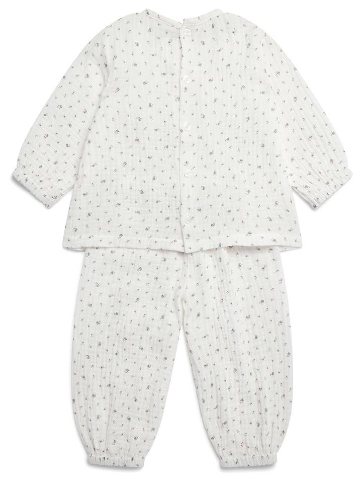 Sleepy Doe - Wholesale Sleepwear set – Kids - KIDS BALLOON SET | FLORAL MUSLIN LILAC1