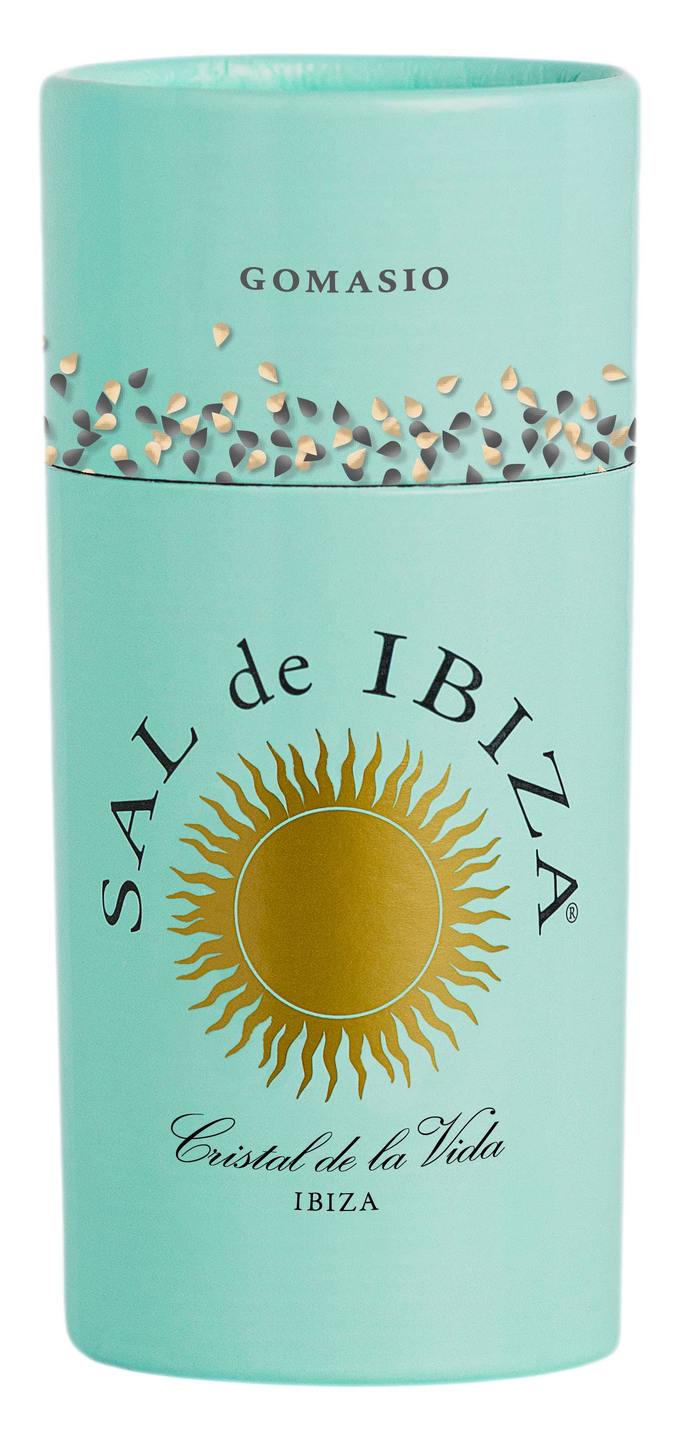 Eat Spain - Wholesale Salt - SAL de IBIZA Granito & Roasted Sesame Seeds pourer 2.6oz 71