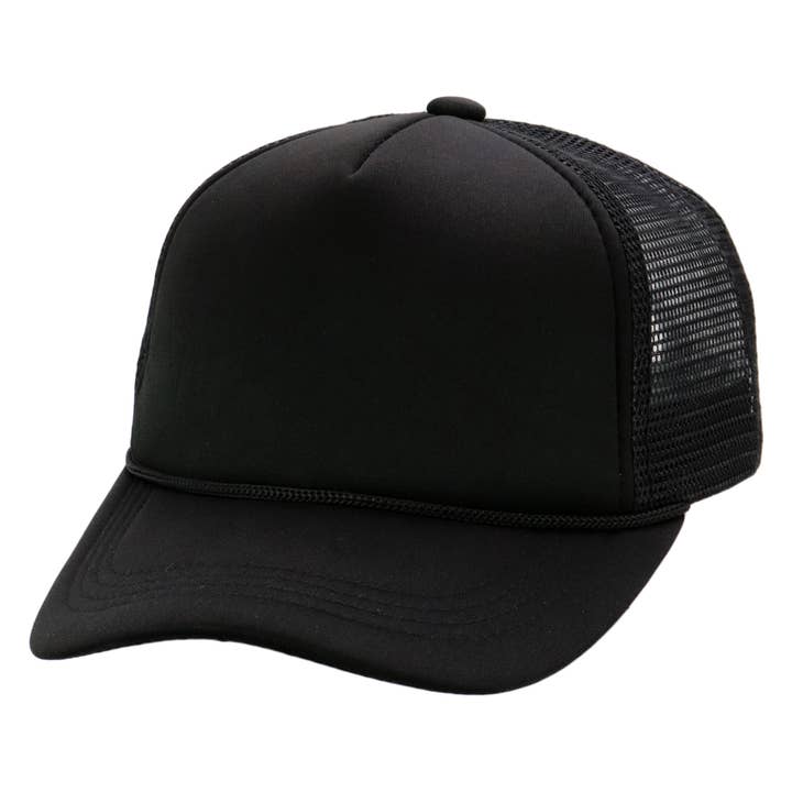 Cap Zone - Wholesale Baseball Cap - Kids - Kids Five Panel Sponge Padded Trucker Hat1