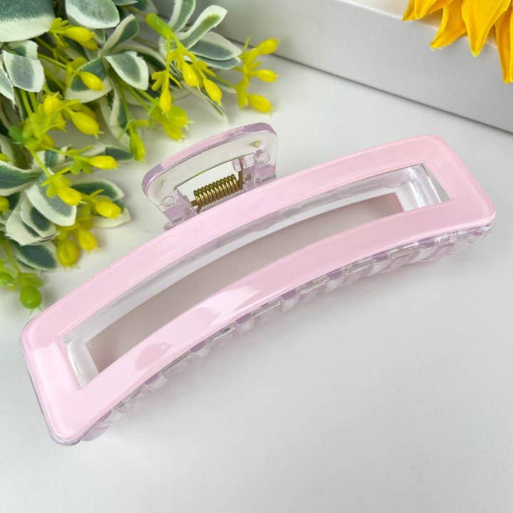 mildstyles - Wholesale Hair Clip - Women's - 4.4" Rectangular Colorful Hair Claw Clip1