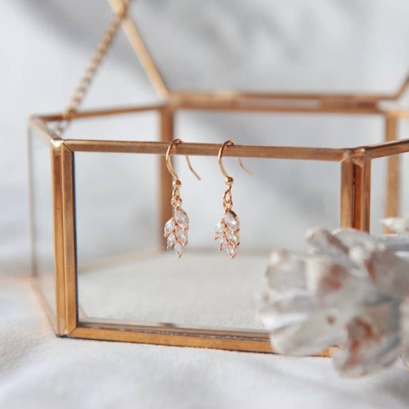 Oh So Lovely – wholesale Dangle earrings – PAISLEY Stunning baby crystal vine earrings2