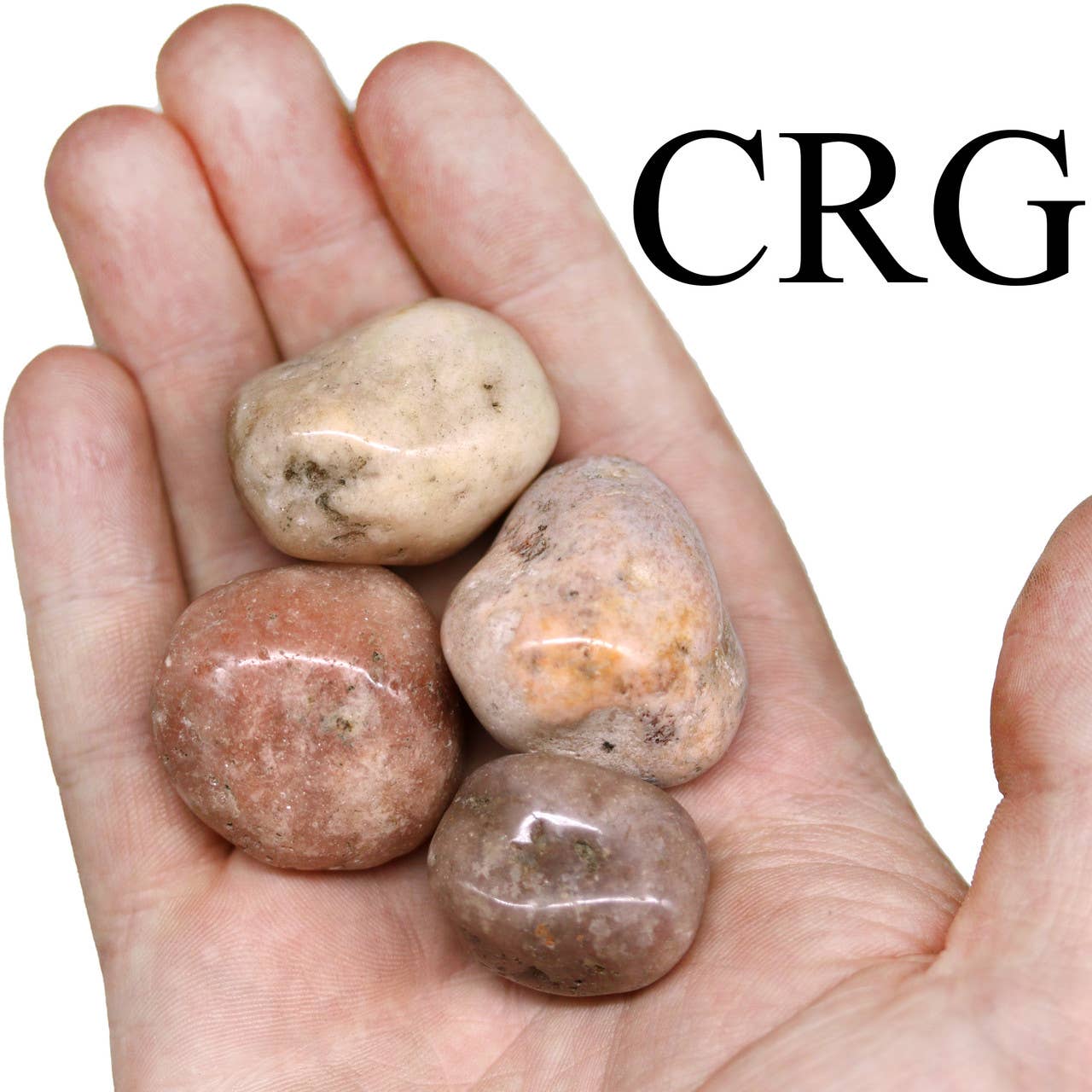 Crystal River Gems LLC - Wholesale Spiritual Stone/Crystal - 1 KILO LOT - Large Tumbled Pink Amethyst Size #4  (1.5" - 2.2