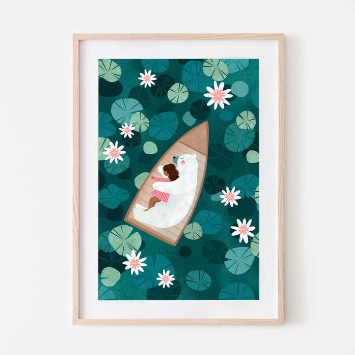 Passeio de Barco - Impressão Artística por atacado de Bea Müller