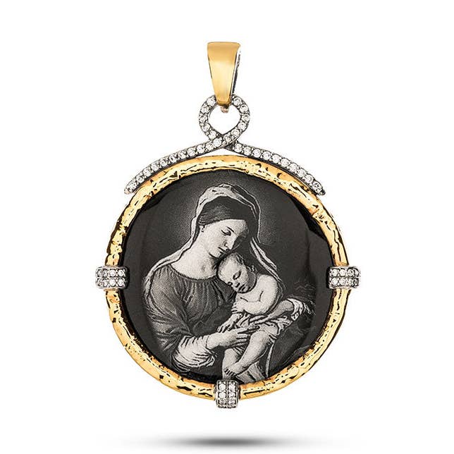 Muttertagsmedaille (Göttliche Mutter) groß für den Großhandel von Gümüs