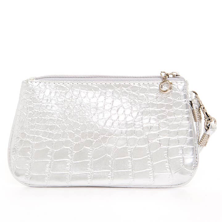 AMPERE CREATIONS - Wholesale Wristlet - Brighton Vegan Leather Inspired Croco Imitation Wristlet Bag20