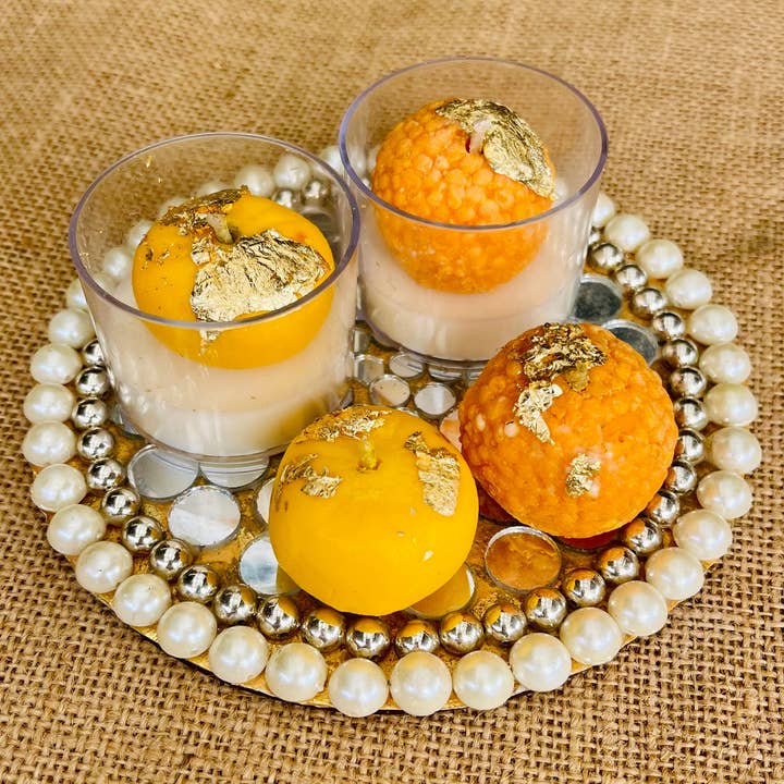 Kourage & co - Wholesale Novelty Candle - Ladoo & Peda Diya Candle6
