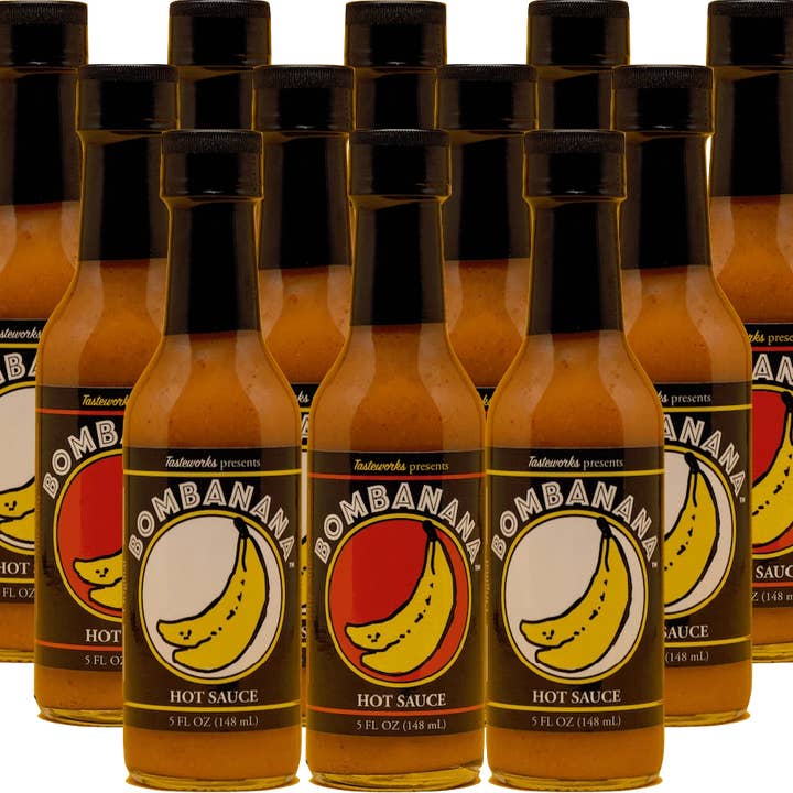 Twelve Pack Deluxe Crate for wholesale by BOMBANANA Hot Sauce
