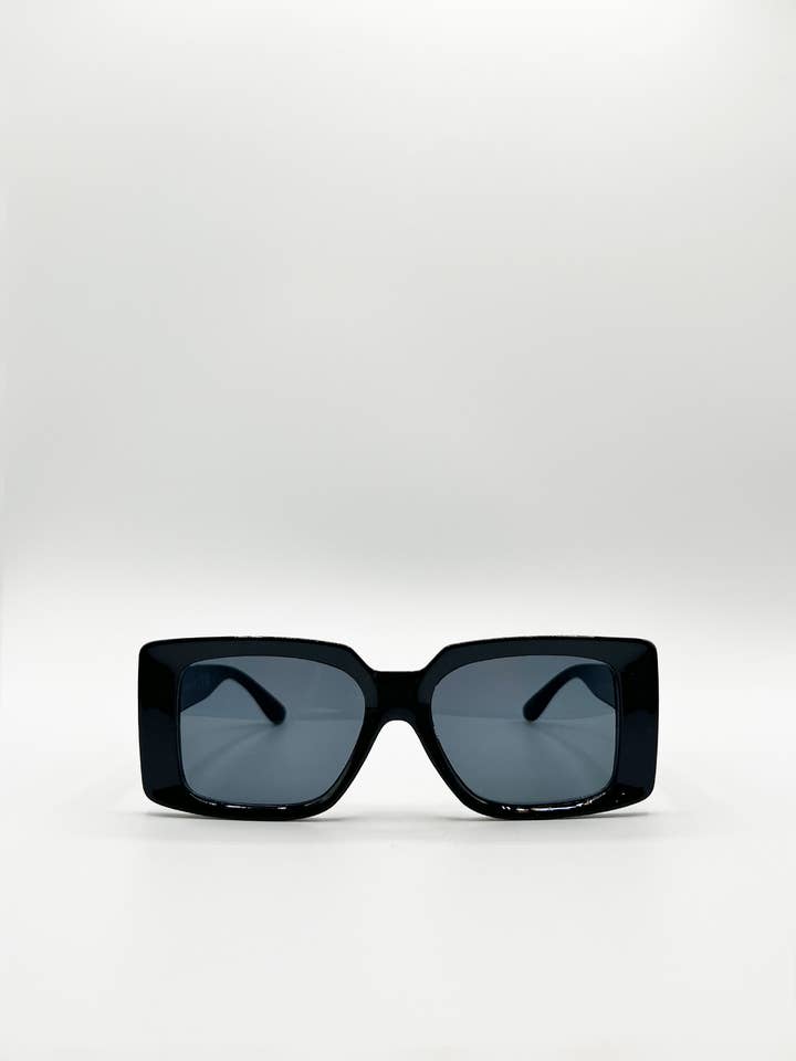Oversized Square Frame in Black for wholesale by AFA COLLECTIVE
