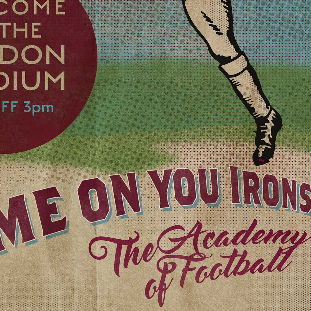 The Northern Line – wholesale Poster – The Hammers, West Ham - Football Poster Print2