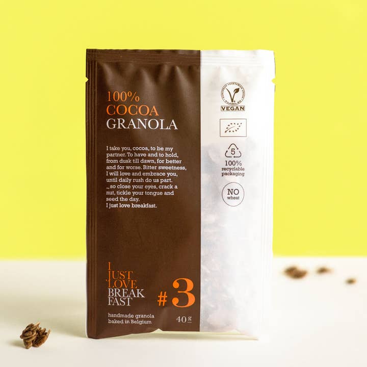 #3 Cacao Granola 40g voor wholesale door i just love breakfast