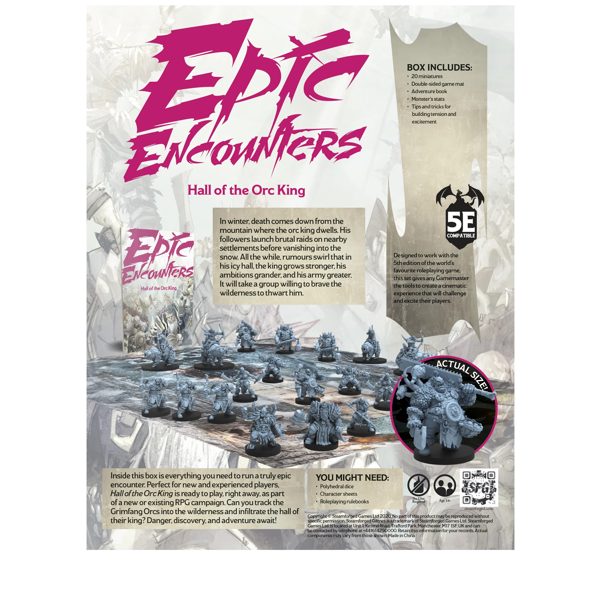 QMDirect - Wholesale Board Game - Epic Encounters: Hall of the Orc King1