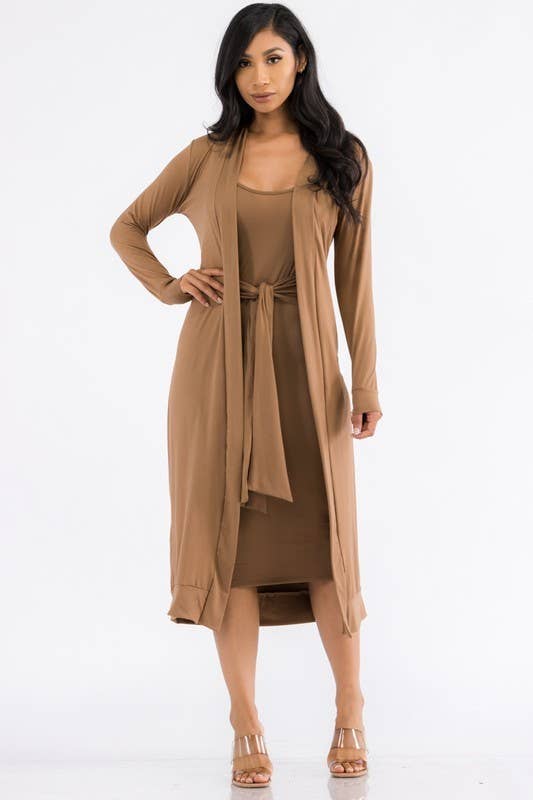 H&H Fashion Inc. - Wholesale Dress - Women's - HH657X-SL-NEW - 2PC Cardigan and Dress Set2