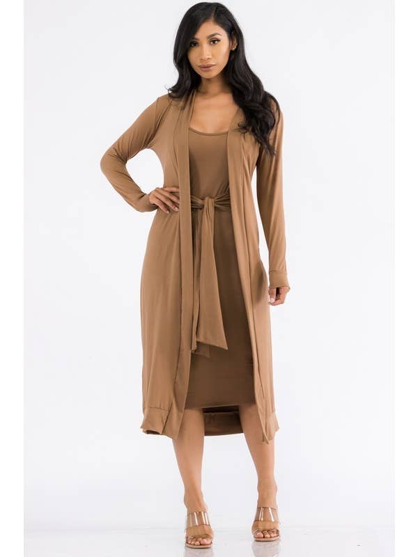 H&H Fashion Inc. - Wholesale Dress - Women's - HH657X-SL-NEW - 2PC Cardigan and Dress Set2