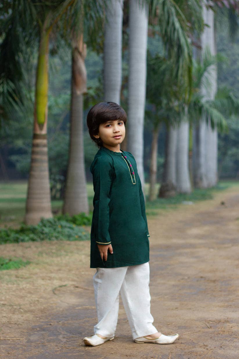 House of Amaya - Wholesale Top & Pant Set - Kids - Azma - Boys Kurta Payjama1