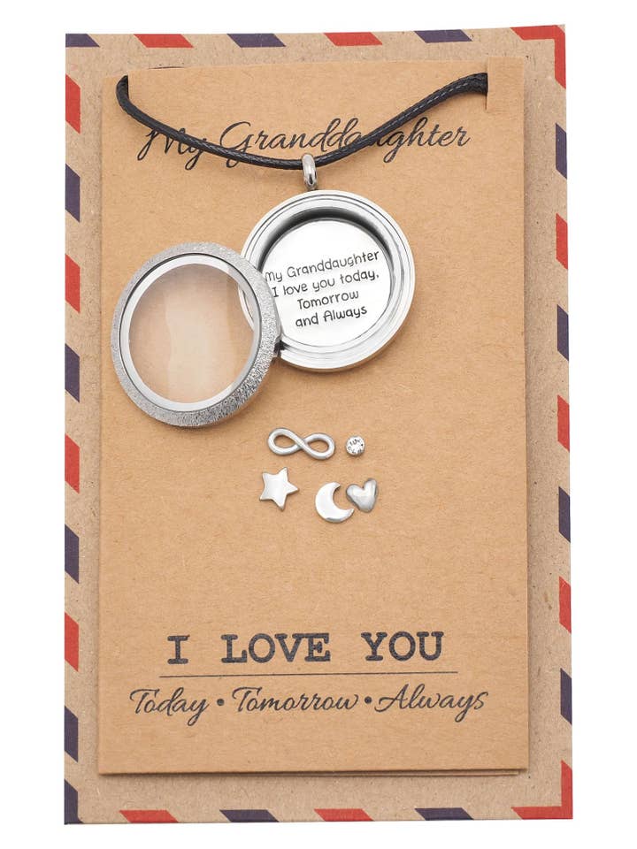 Mereen Cadeaus voor Haar Medaillon Ketting, Kleindochter Sieraden voor wholesale door Quan Jewelry