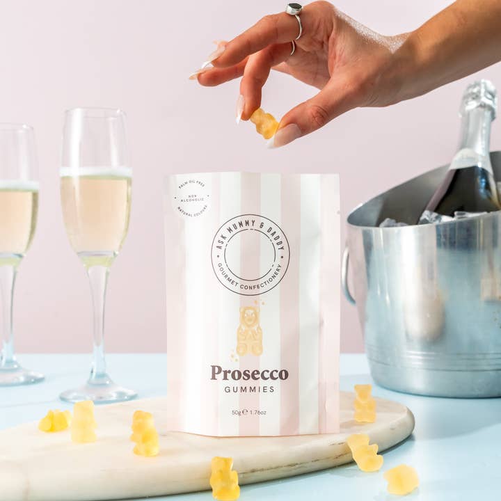 Ask Mummy & Daddy – Engroshandel Vingummi – Prosecco vingummibamser