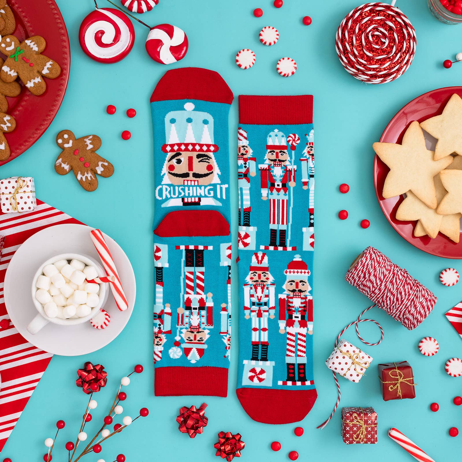 Lavley - Wholesale Socks - Unisex - Crushing It Nutcracker Christmas Socks8