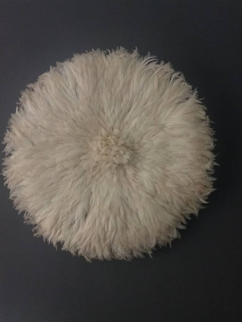 HOME DECOR FR – Objeto de mesa decorativo por atacado – Chapéu Juju branco5