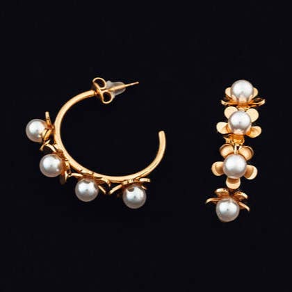 Boucles d'oreilles florales Carter pour la vente par Steward & James