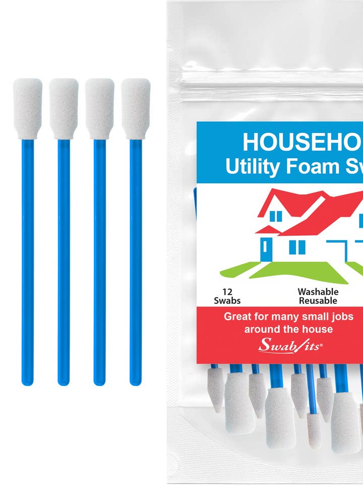 Swab-its® 12-delige verpakking huishoudelijke schuimstaafjes: 88-8221 voor wholesale door Swab-its