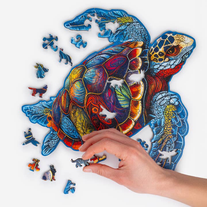Wooden Turtle Puzzle for wholesale by Recent Toys