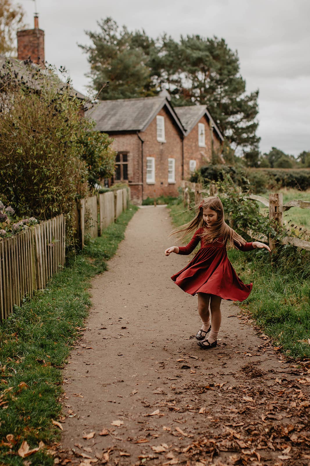 Floras – wholesale Dress – Kids – Twirl Dress - Mulberry1