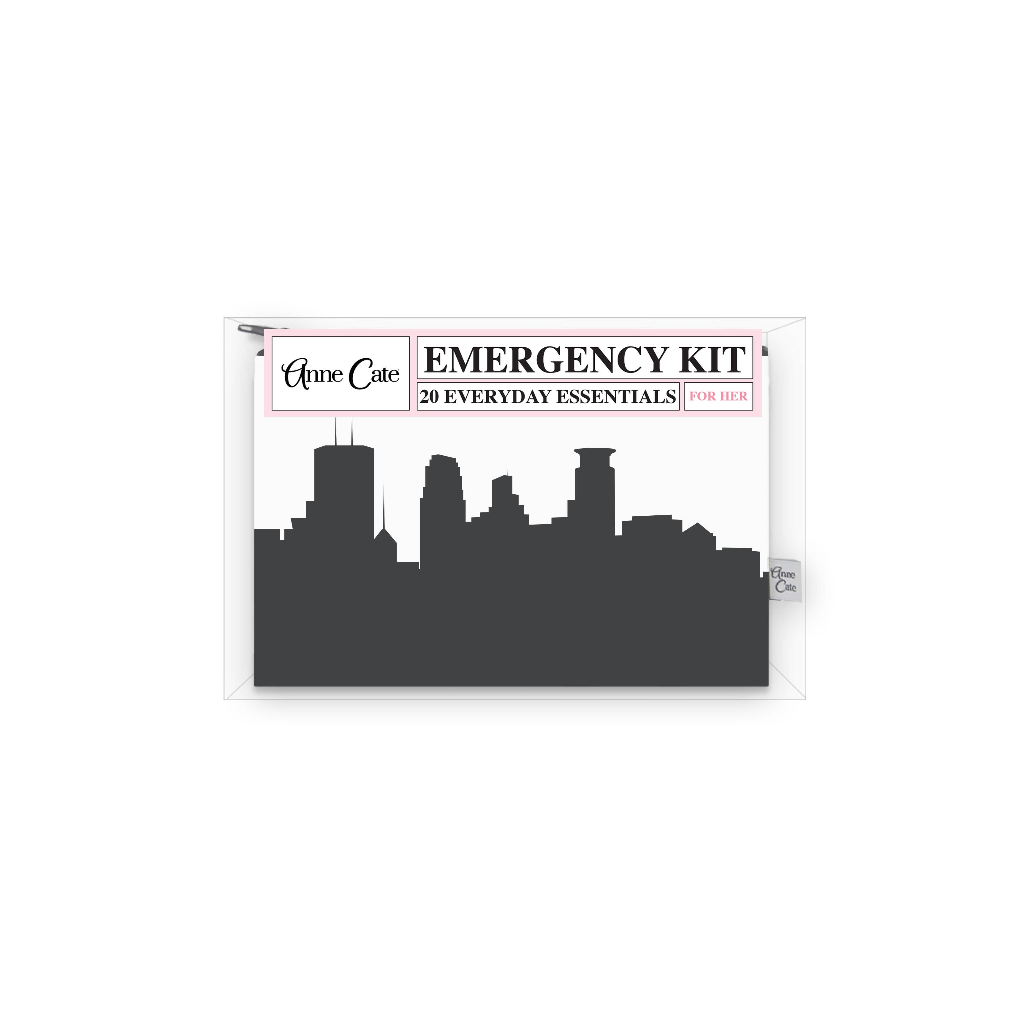 Anne Cate – wholesale Travel set – Skyline Mini Wallet Emergency Kit - For Her50