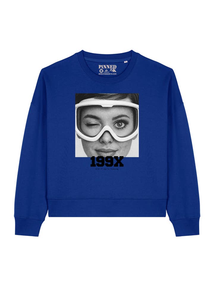 Pull Boxy 199X Clignez des yeux si vous avez froid pour la vente par PINNED by K