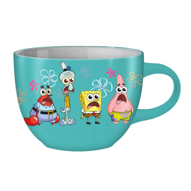 Spongebob Woah 24oz Ceramic Soup Mug for wholesale by Silver Buffalo