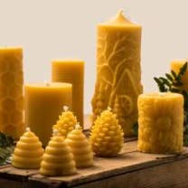 Bougies en cire d'abeilles pour la vente par Let’s Craft It!