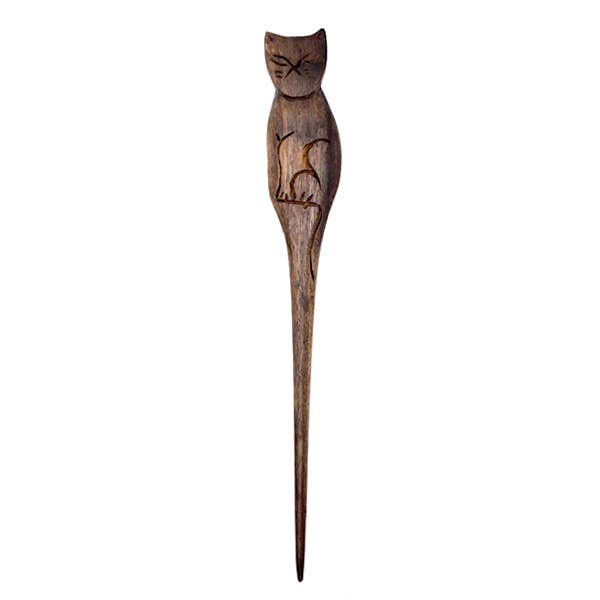 Nusantara Inc. - Wholesale Hair Pin - Ebony Carved Hairsticks - $24