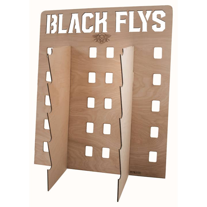 Black Flys Eyewear - Wholesale Retailer Display - Accessories - 10 Pc. Wood Sunglass Display