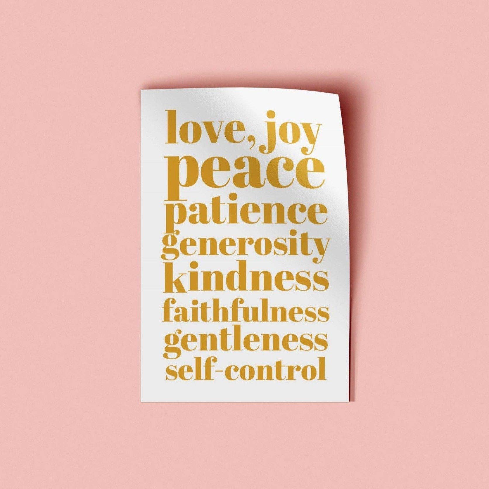 Pink Salt Riot - Wholesale Sticker - Fruits of the Spirit Vinyl Sticker0