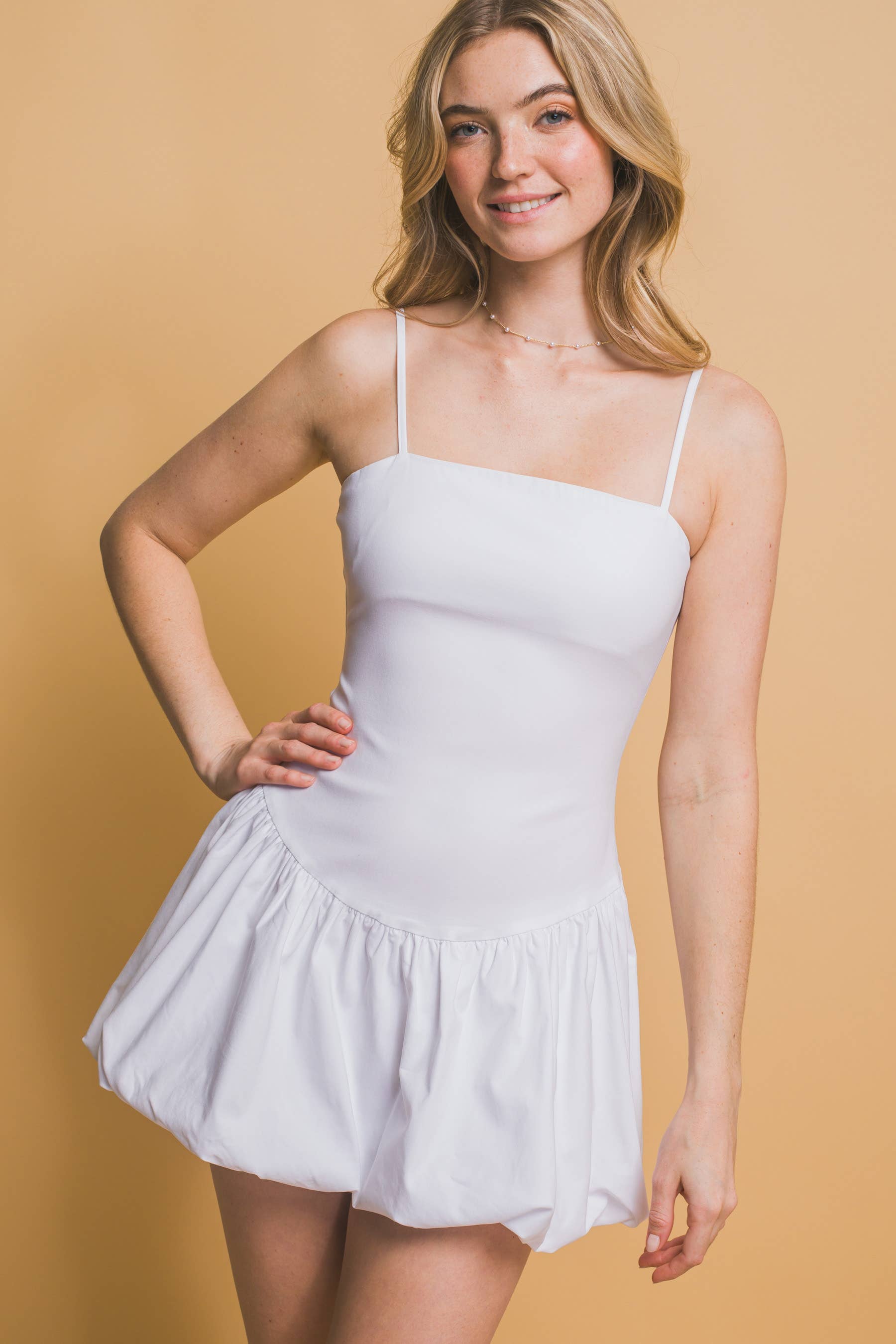 42POPS - Wholesale Dress - Women's - .SI-27497 Bubble -Hem Mini Dress0