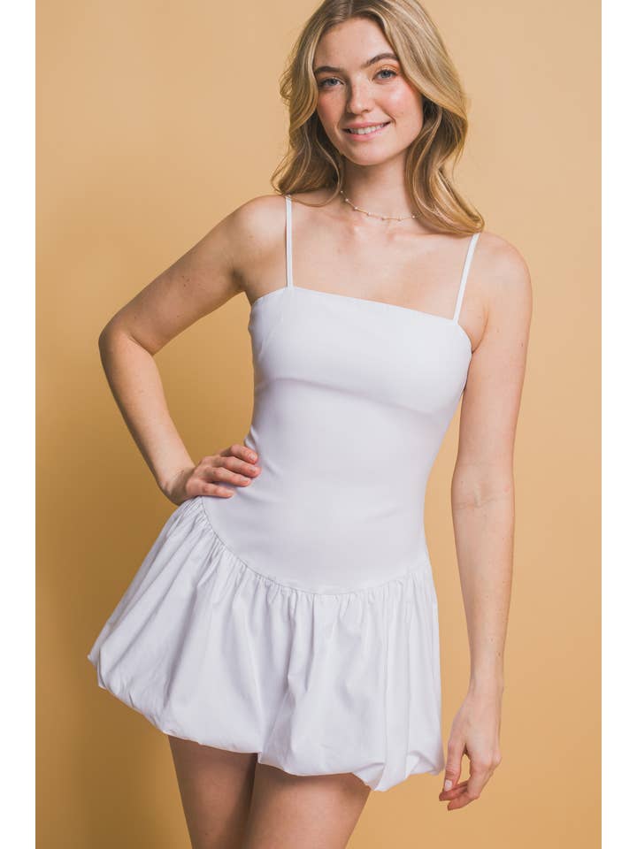 42POPS - Wholesale Dress - Women's - .SI-27497 Bubble -Hem Mini Dress